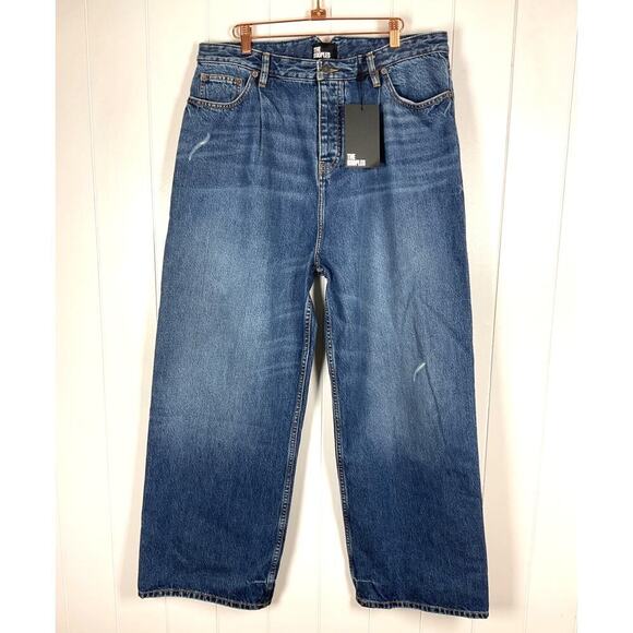 The Kooples Dark Blue Wide-Leg Men's Jeans NWT Size 33 - Picture 2 of 12